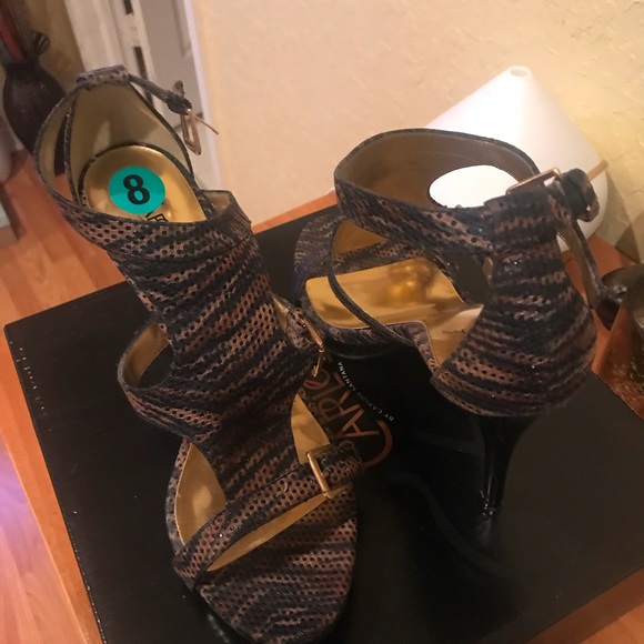 Carlos Santana brown and green heels - Picture 2 of 5